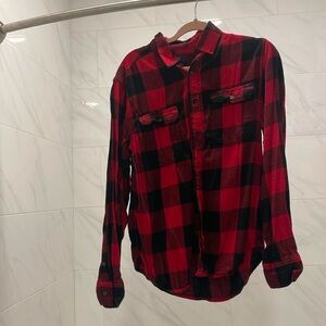 Red and Black checkered flannel